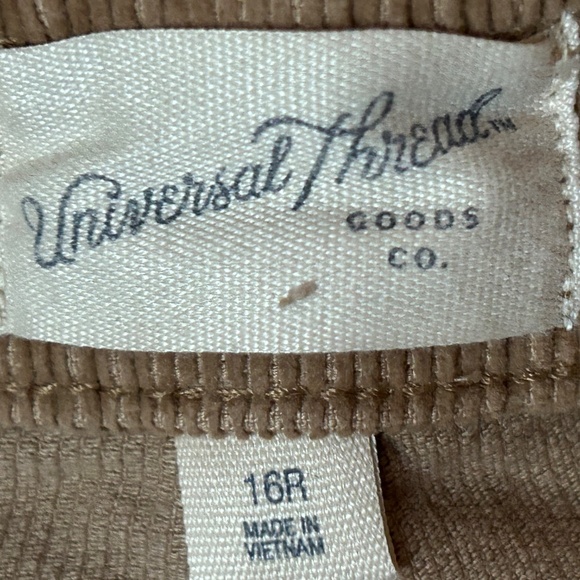 Universal Thread Women's High Rise Corduroy Sailor Wide Leg Jeans Brown 16 - Picture 4 of 9